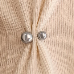 3pcs Faux Pearl Waist Pin Scarf Hijab Clip Set
