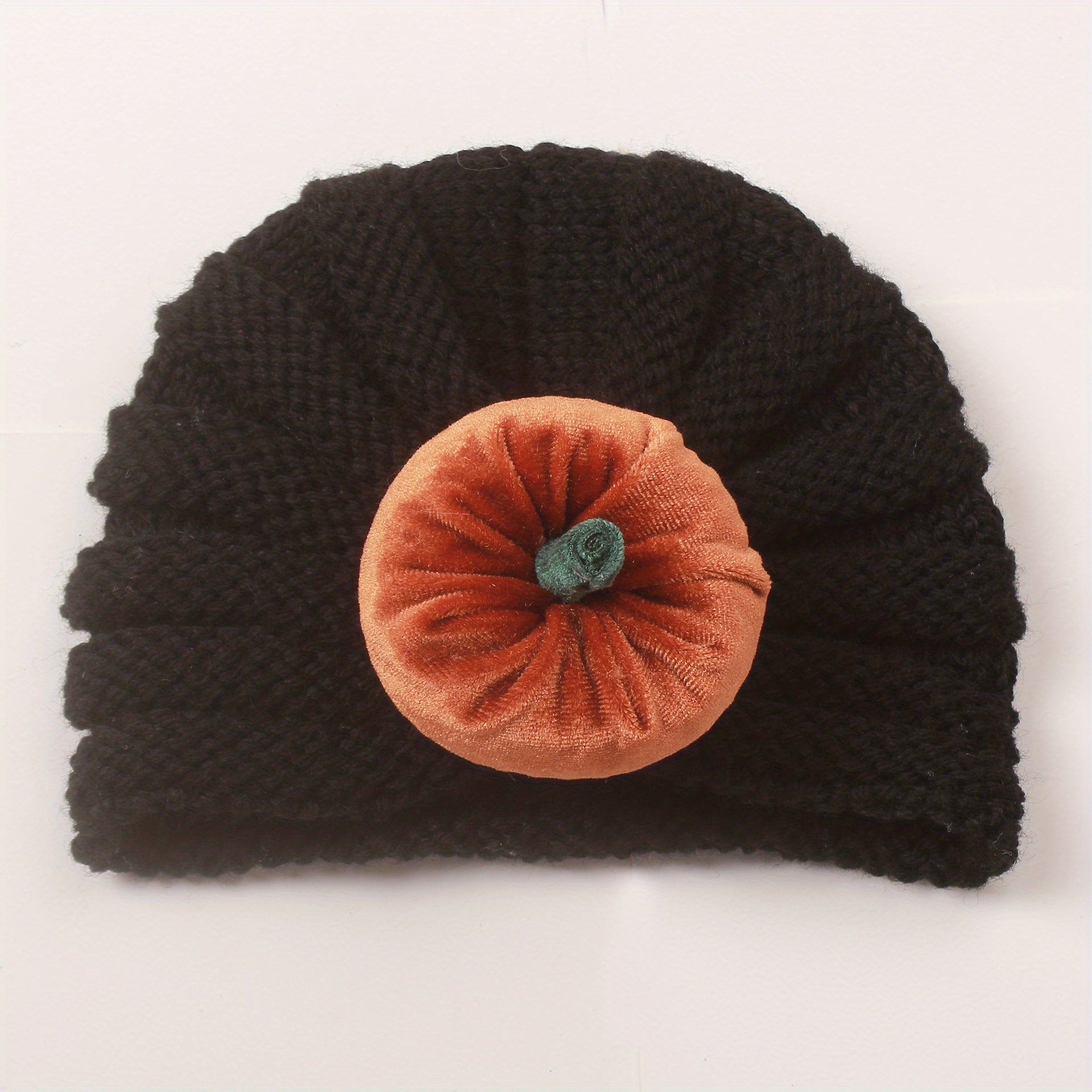Kids' Pumpkin Head Knit Beanie Hat for Winter