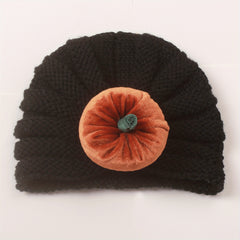 Kids' Pumpkin Head Knit Beanie Hat for Winter