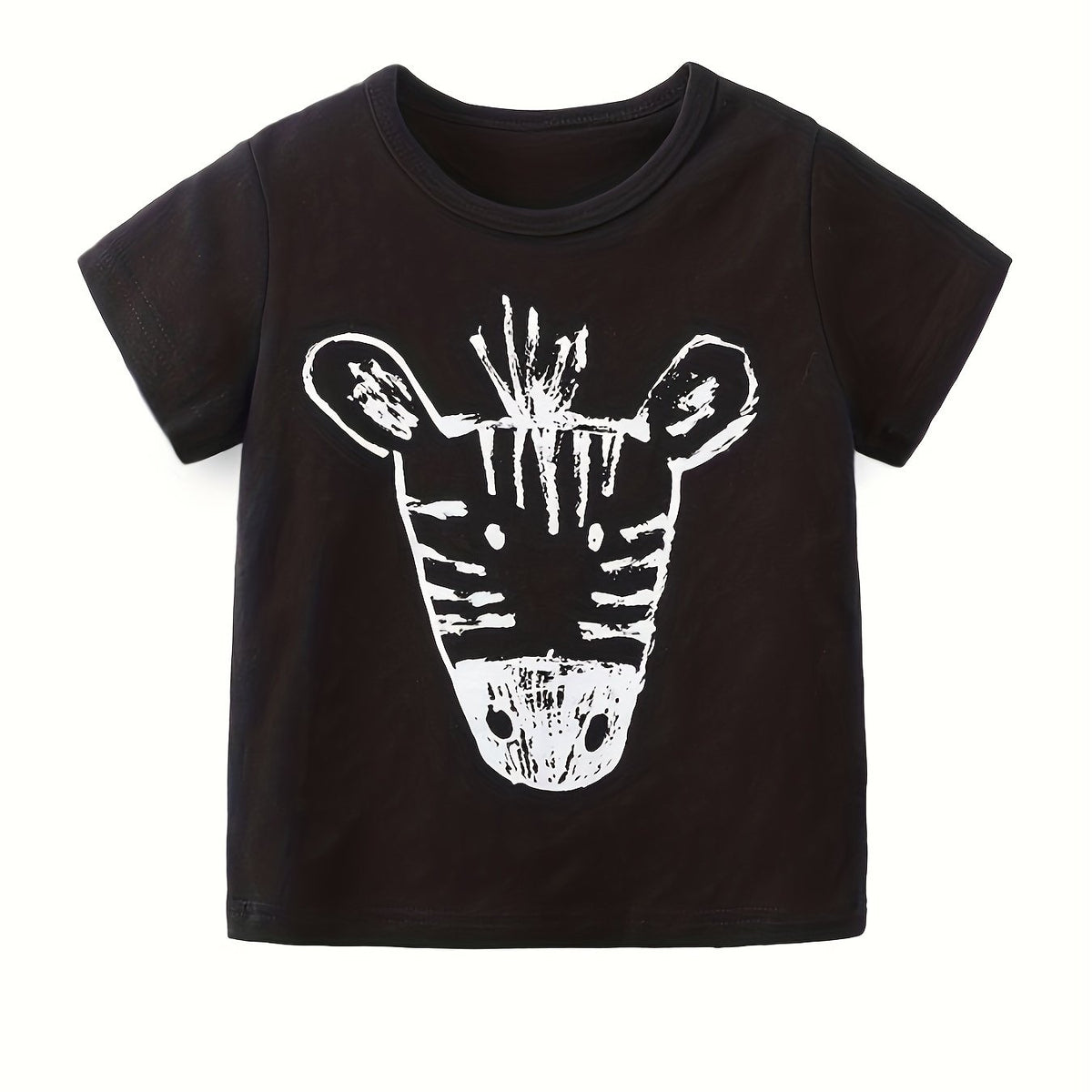 Kids Cartoon Graphic T-shirt Short Sleeve Summer Top