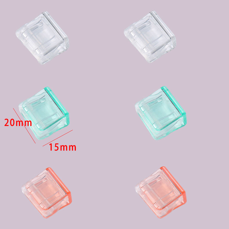 6Pcs Small Transparent Clam Clip Binder Clips