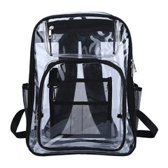 Waterproof Clear PVC Backpack School Bag Girls Large Capacity College Backpack