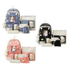 Women Backpack School Bag Girls Shoulder Straps Portable Casual Rucksack Gift