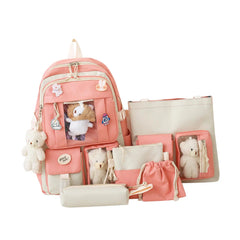 Women Backpack School Bag Girls Shoulder Straps Portable Casual Rucksack Gift