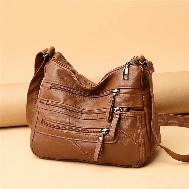Small Crossbody Bags for Women Shoulder Handbags Ladies Purse with 5 Pockets