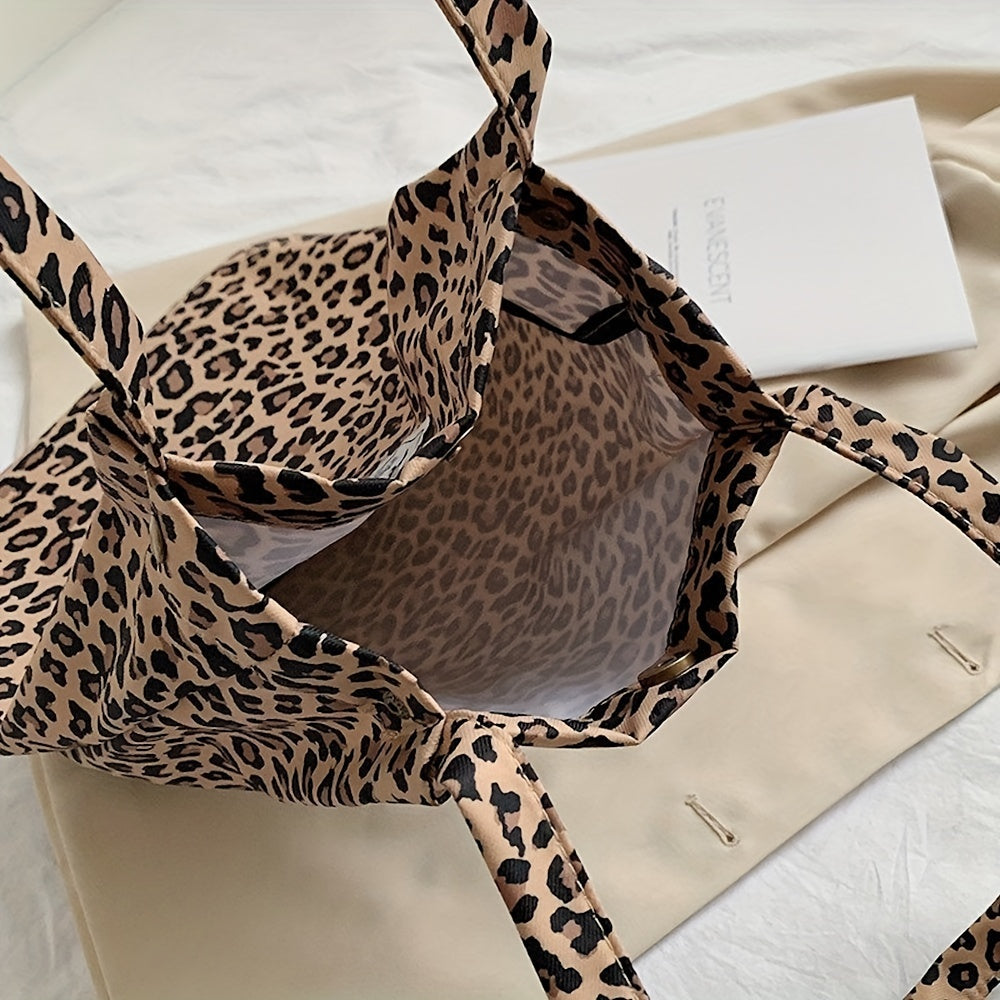 Cow Pattern Shoulder Bag Nylon Handbags Reusable Shopping Bag
