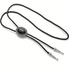 Vintage Gemstone Bolo Tie Western Cowboy Necktie