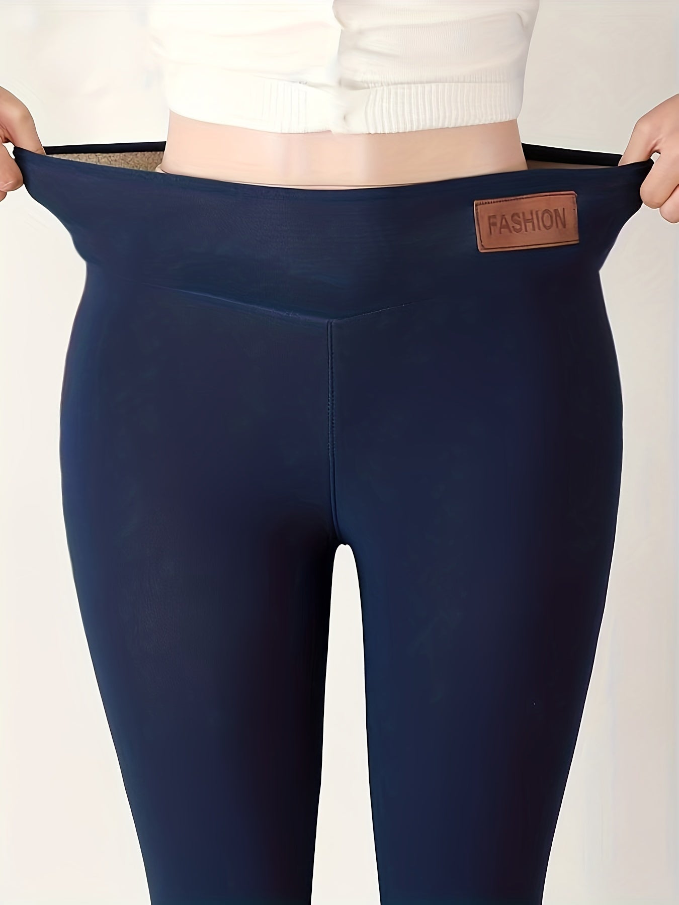 Plush Lined Thermal Pants High Waist Tights