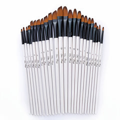 12 Pcs Watercolor Paint Brush Set DIY Acrylic Painting Art Brushes Supplies