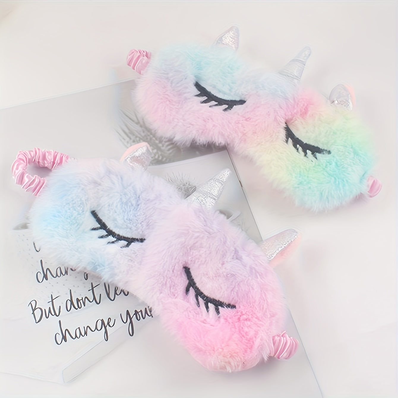 Plush Sleep Eye Mask for Travel Random