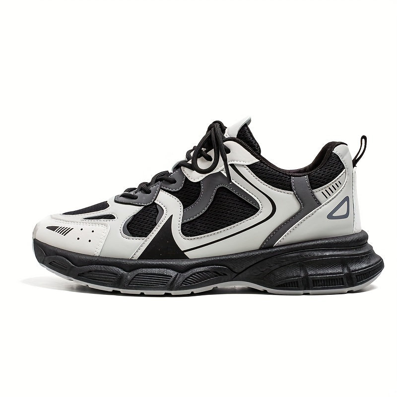 Men's Casual Mesh Sneakers Low Top Platform Running Shoes