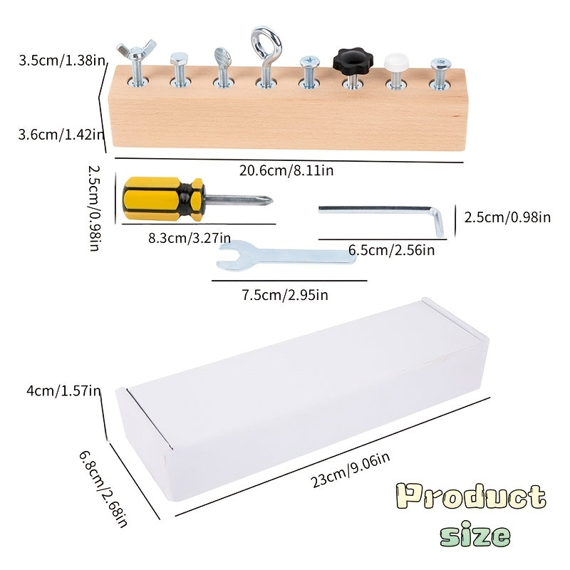 Kids' Life Skills Toy Screwdriver Busy Board