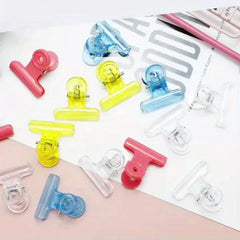 4pcs Mixed 30mm Spring Clip Assortment Storage Plastic Clip Office Learning