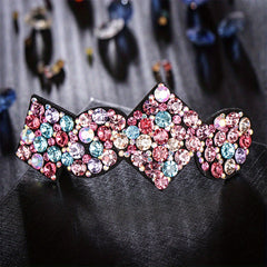 Geometric Rhinestone Hair Clip French Barrette Hair Decoration