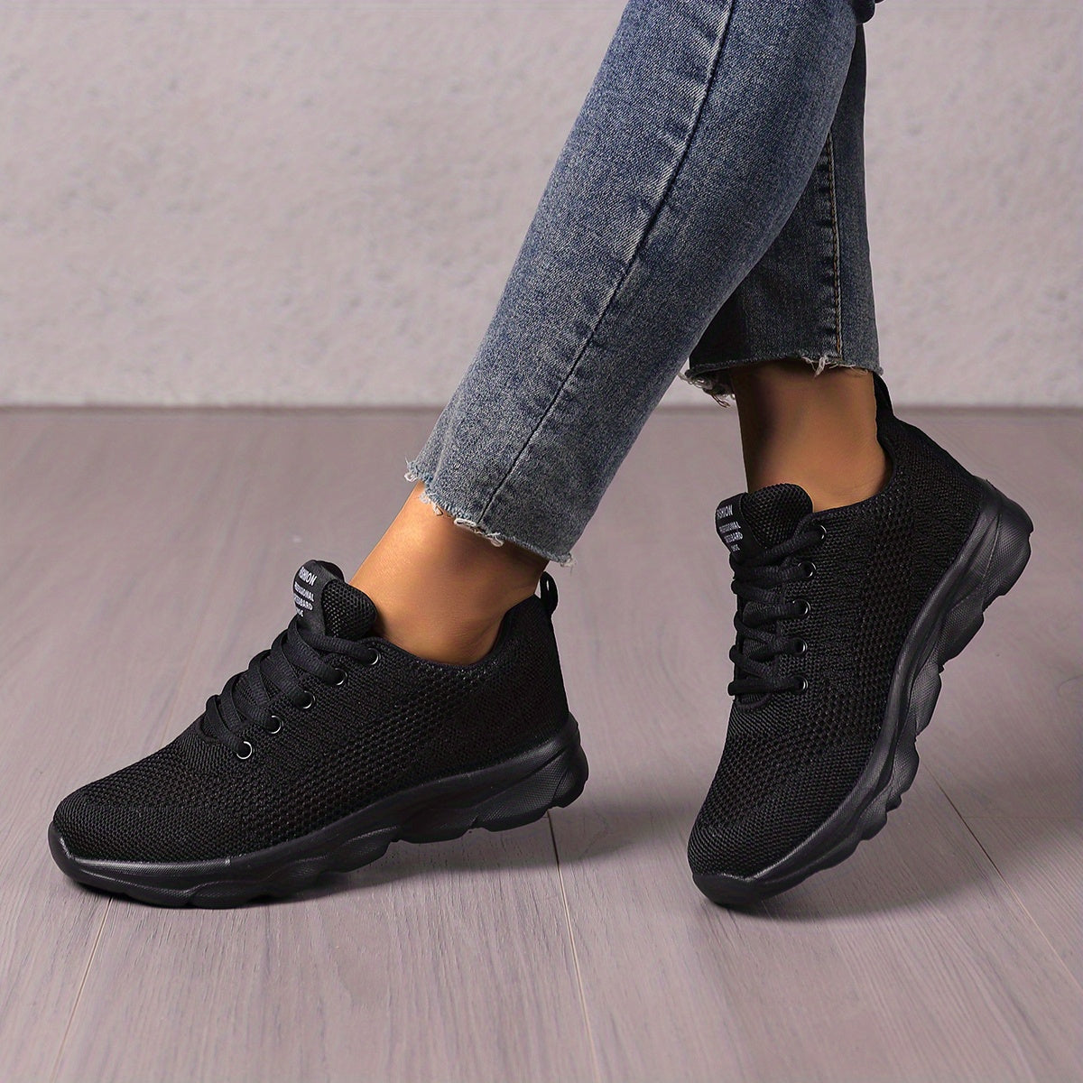 Women's Lightweight Knit Sneakers Casual Breathable Running Shoes