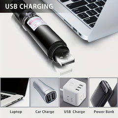 USB Rechargeable Green Laser Pointer Flashlight for Teaching