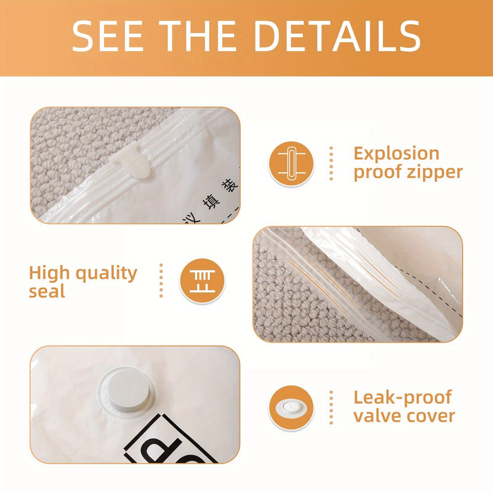 6pcs Quilts Storage Bags Dustproof Space Saver Organizer