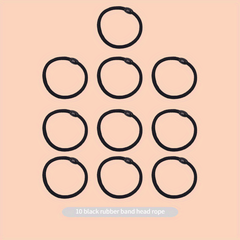 10pcs Beaded Hair Tie Elastic Ponytail Holder Hair Accessories