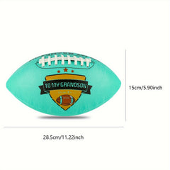 Engraved Football Size 9 Grandson Grandpa Grandma Christmas