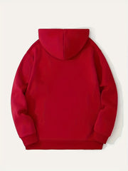 Men's Casual Butterfly Print Hooded Sweatshirt