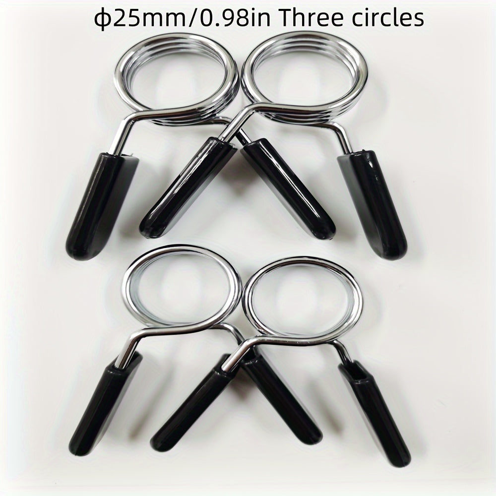 Barbell Clamps Spring Barbell Lock Dumbbell Bar Clip 2pcs