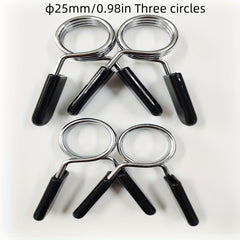 Barbell Clamps Spring Barbell Lock Dumbbell Bar Clip 2pcs