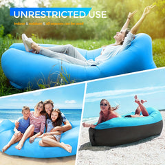 Inflatable Lounger Air Sofa Hammock Portable Waterproof Leakproof