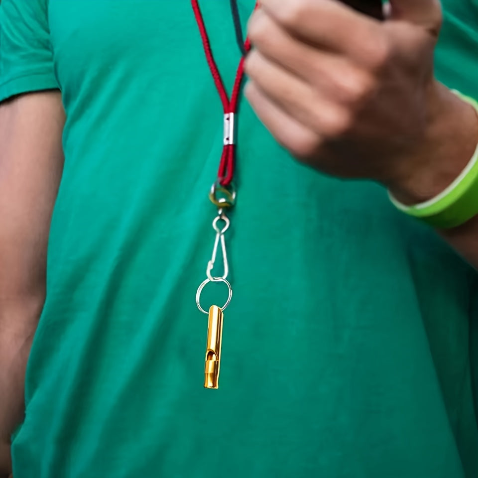 Outdoor Survival Whistle Aluminum Alloy Emergency Rescue