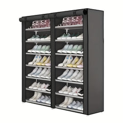 7 Layer Shoe Rack Standing Dustproof Shoe Storage Large Capacity Shelf