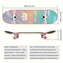 Professional Skateboard 54 36mm with T tools for Beginners