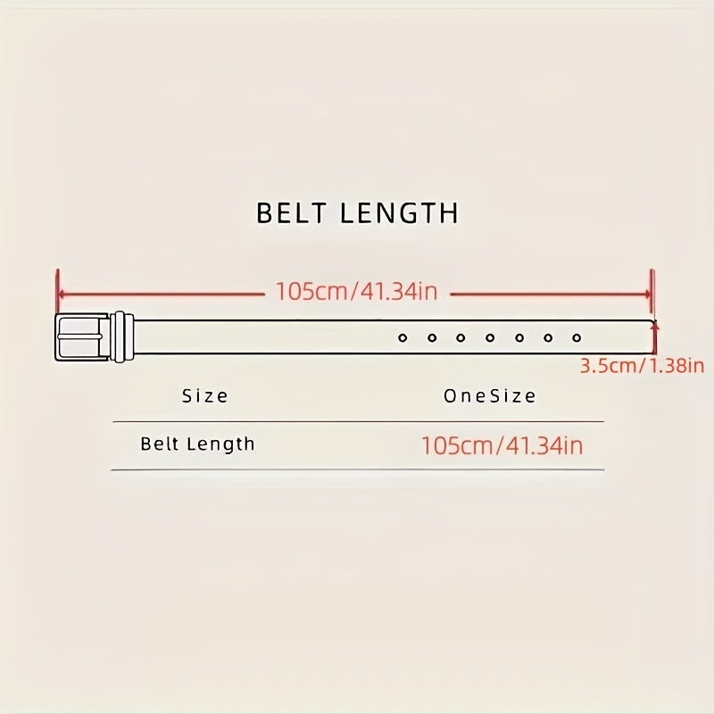 Men's Woven Perforated Buckle Belt for Casual Dating Wear