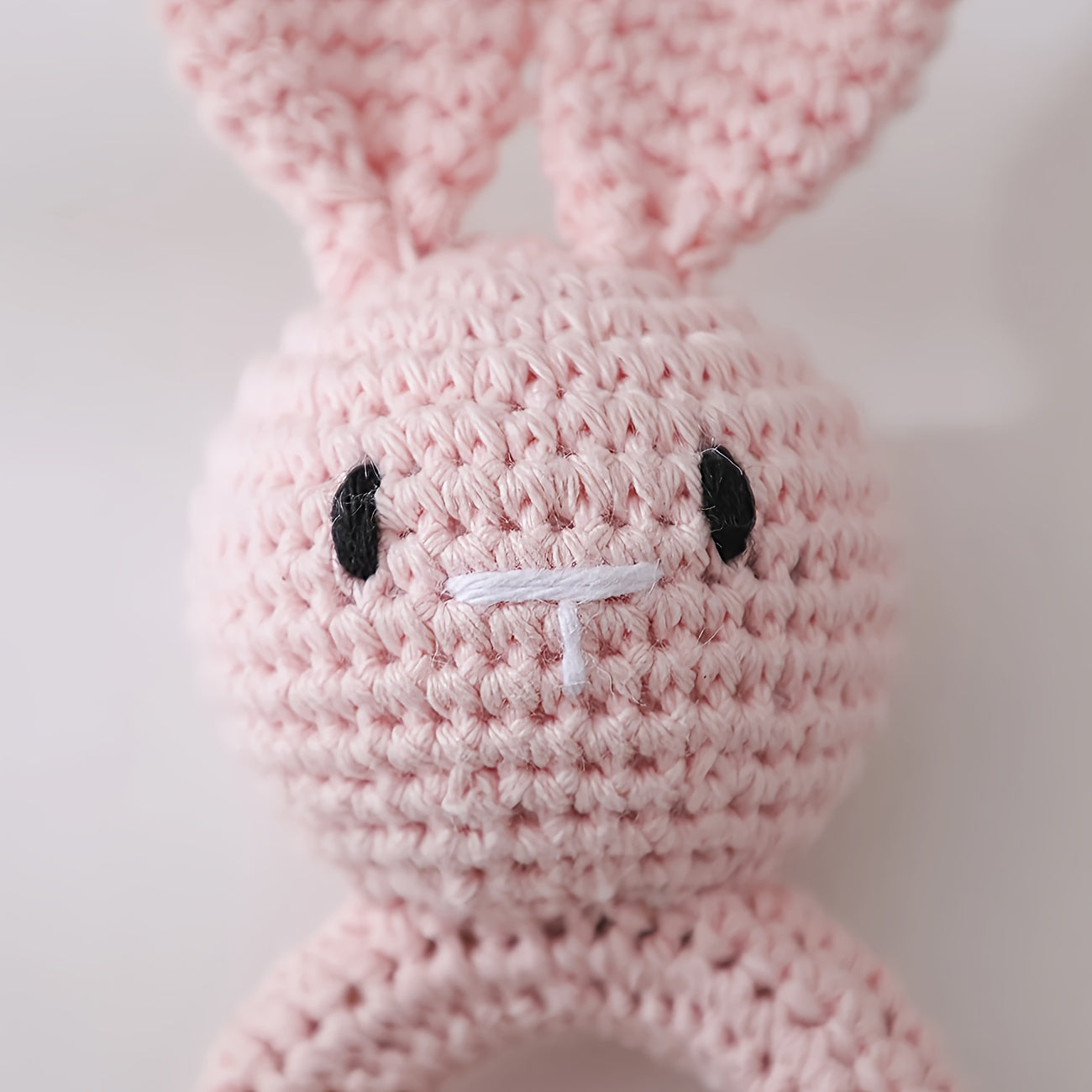 Rabbit Bell Toy with Plush Ear Sensory Toy for Toddlers