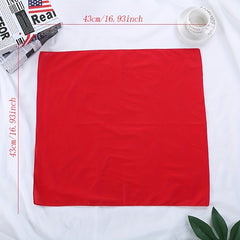 12pcs 42 Solid Bandana for Tie Dying Plain Square Scarf Handkerchiefs
