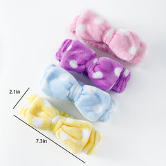 Women's Makeup Headband Soft Bow Hair Band