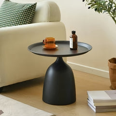 Cream Colour Minimalist Side Table Wrought Iron for Living Room