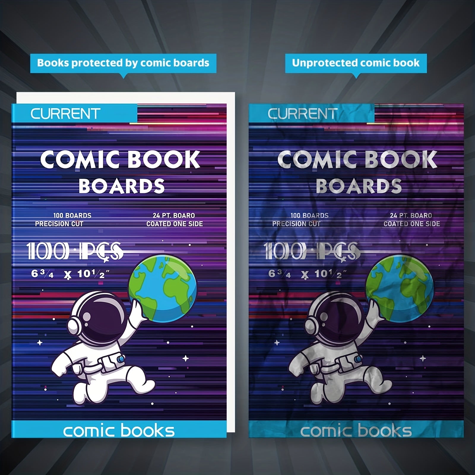 100 Acid-Free Comic Book Backing Boards
