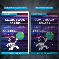 100 Acid-Free Comic Book Backing Boards