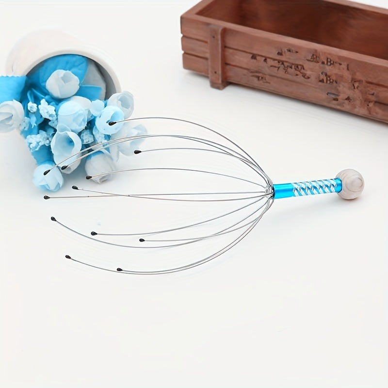 Head Scalp Massager Head Scratching Massage Claws Octopus Head Massager
