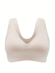 Plus Size Seamless Wireless Yoga Fitness Bra