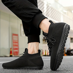 Men's Slip on Sock Sneakers Odor resistant Athletic Shoes