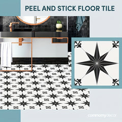 10pcs Floor Tile Sticker Peel And Stick Vinyl Self Adhesive Floor Sti