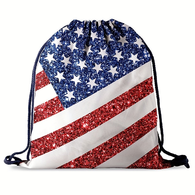 Independence American Flag Bag Backpack Outdoor Sports Bag