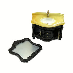 Mini Bathroom Cabinet Home Toy Set with Wash Basin and Accessories