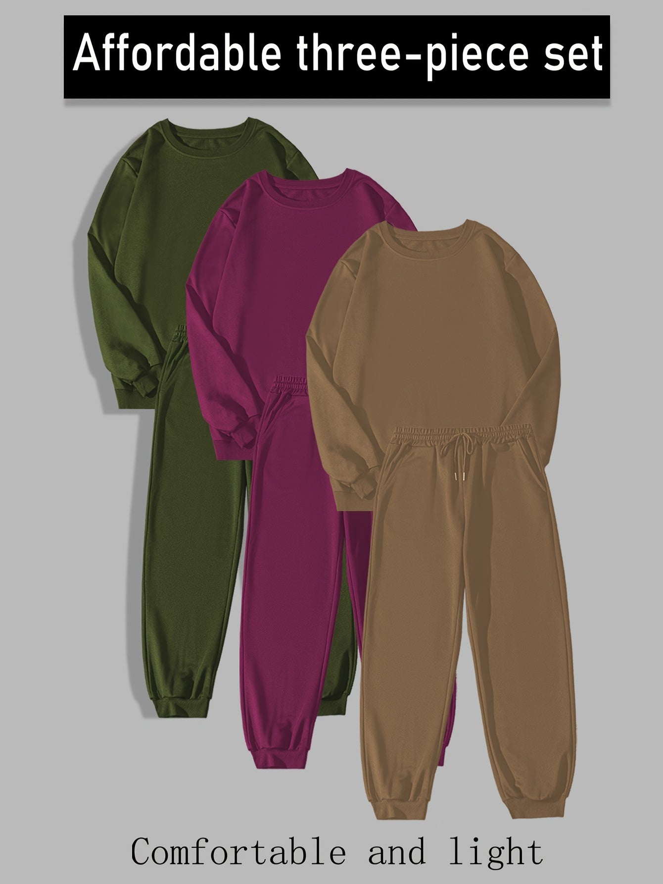 Men's Casual Sweatshirt & Sweatpants Set for Autumn