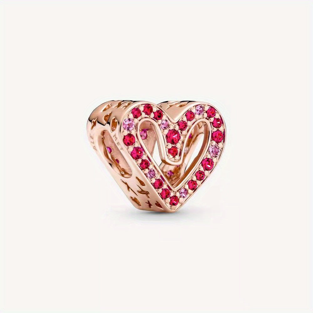 Rose Balloon Fox Tortoise Charm Bead Pendant for DIY Bracelet