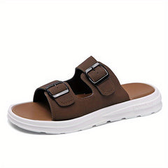 Men's Buckle Slide Sandals Casual Non Slip Shoes Open Toe Shoes
