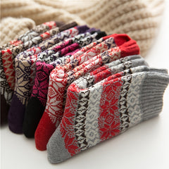 5 Pairs Cozy Knit Socks For Women