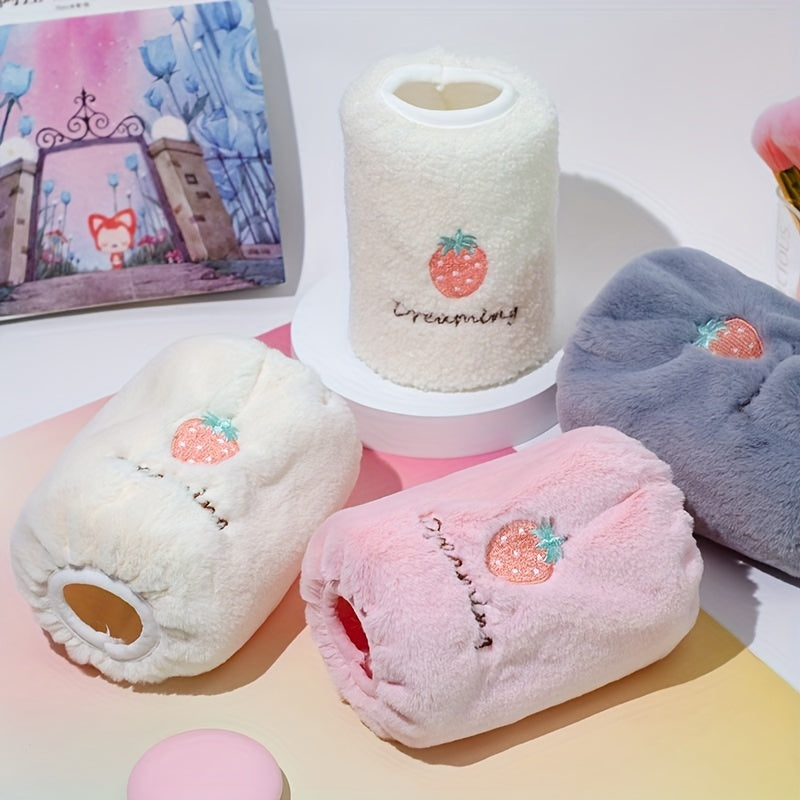 Embroidered Plush Sleeves Baby Student Warm Winter Elasticity