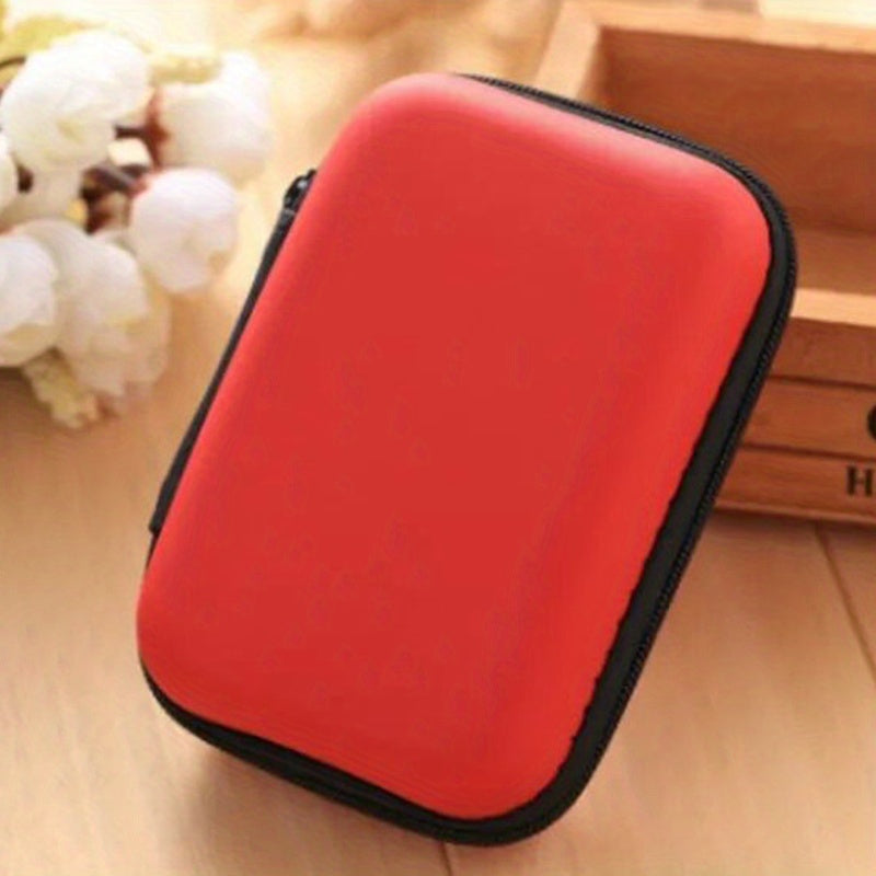 Portable Travel Earphone Bag Coin Purse Storage Box