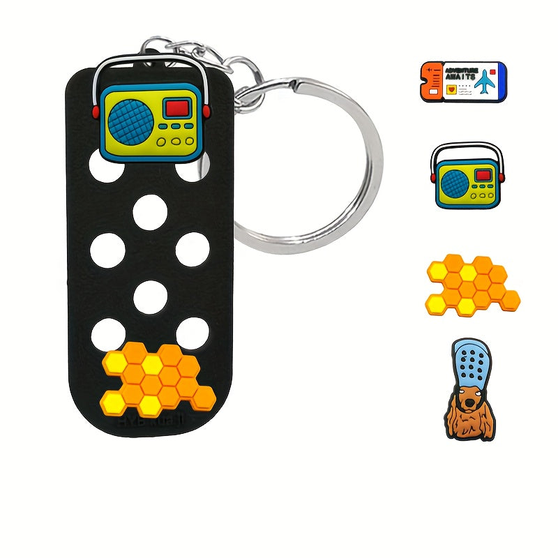Silicone DIY Keychain Cartoon Party Decoration Widgets Children's Accessories